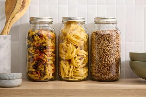 Ball Wide Mouth Glass Mason Jars with Lids and Bands, Used for Canning, Pickling, Juice, Jam, Jelly, Half Gallon Size 64 Ounce (Pack of 4) - Image 5