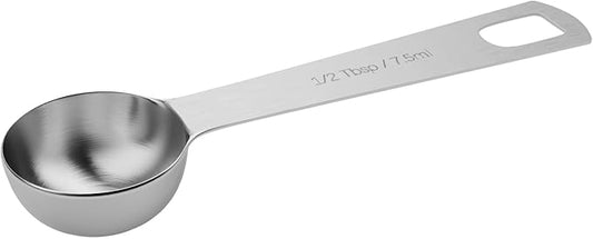 1PCS 1/2tbsp (1.5tsp, 7.5ml, 1/4oz) Single Measuring Spoon, Stainless Steel Individual Teaspoons Only by BERYLER