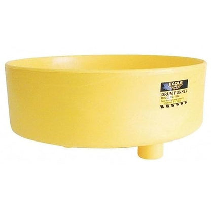 Eagle 1662 Drum Funnel with Brass Screen, 18" Diameter x 7" Height, Yellow by Eagle