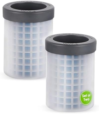 Tovolo Mini Ice Cylinder- Squeeze & Release- Set of 2, 1000422, Gray - Image 2
