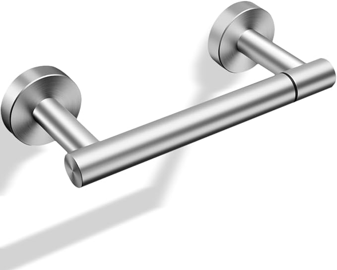 Day Moon™ - Toilet Paper Holder - Modern Roll Holder for Bathroom - 1 Pack - Wall Mount - Classic, Brushed Nickel by DayMoonDesigns