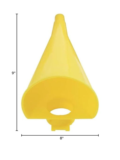 Eagle Plastic Funnel for Type I Metal Safety Cans, 5"x 7"x 12", Made of Chemically Resistant High-Density Polyethylene, Yellow, Made in the USA, F15FUN - Image 11