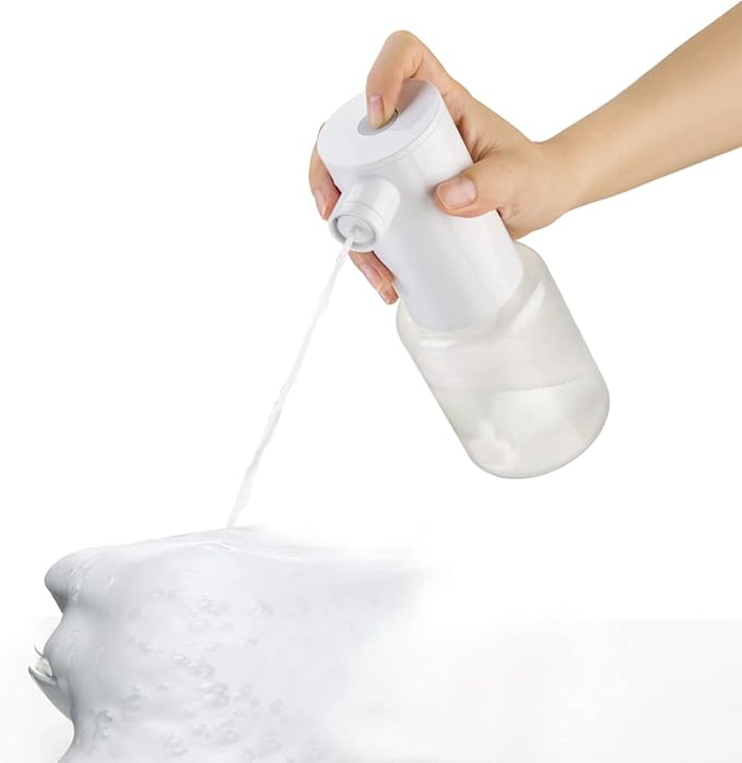 Foaming Soap Dispenser,Electric and Rechargeable,Refillable Foam Hand Dispenser for Kitchen Sink & Bathroom Countertop,Dish foamer Soap Dispenser,Pet Bathing Foamer Sprayer