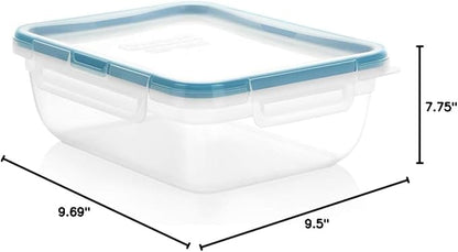 Snapware Plastic Total Solution 3-Pack (8.5-Cup) Food Storage Containers Set, Leakproof & Airtight Plastic Locking Lids Rectangular Containers, BPA-Free Lids, Microwave Dishwasher Freezer Safe - Image 9