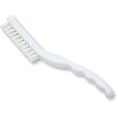 SPARTA Detail Brush Grout Brush, Crevice Brush with Hanging Hole for Bathroom, Kitchens, Countertop, Plastic, 9 Inches, White, (Pack of 6)
