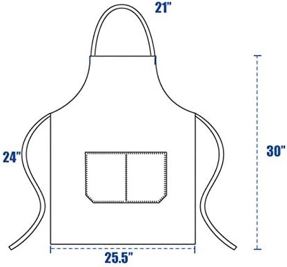 DUSKCOVE 8 Pack Bib Aprons Bulk - Unisex Yellow Commercial Apron with 2 Pockets for Kitchen Crafting BBQ Drawing Cooking - Image 3