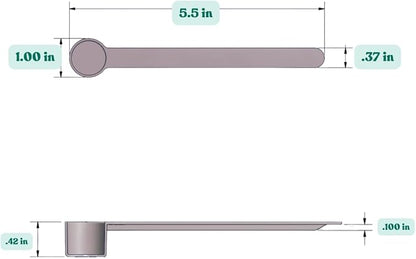 4 mL (3/4 Teaspoon) Long Handle Plastic Measuring Spoon for Coffee, Protein Powder, Pet Food, Spices, Grains, Dry Goods – Food-Grade BPA-Free (Pack of 100) - Image 2
