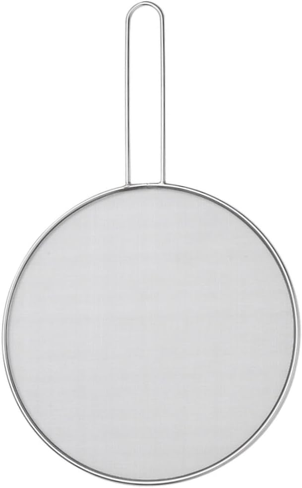 HIC Kitchen Splatter Screen, 18/8 Stainless Steel with Fine Mesh, 11.5-Inch, Fits Up To 10.5-Inch Pans by HIC