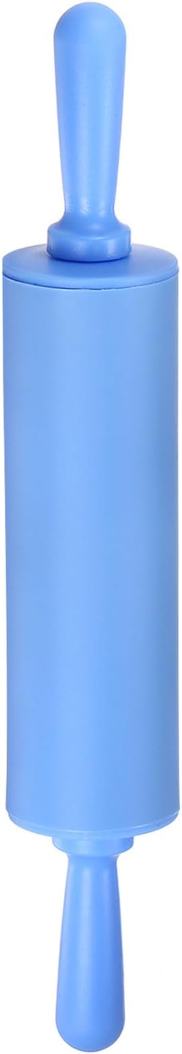 HARFINGTON Silicone Rolling Pins for Baking 12 Inch Non Stick Rolling Pin Small Roller Playdough Rolling Pins for Dough Pizza Pastry Fondant Kitchen, Blue