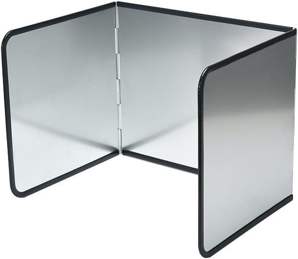 3 Sided Foldable Splatter Guard, Stainless Steel Grease Splatter Screen, Non-Stick Oil Splash Guard, Anti-Grease Cooking Shield, Heat-Resistant Stove Protector with Safe Edge, Easy to Clean (Medium) by Unknown