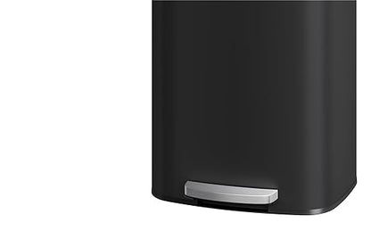Garvee 21 gal / 80 L Metal Trash Can with Lid, Large Garbage Can for Kitchen, Rustproof Step-on Kitchen Metal Trash Bin with Liner Rim, Rear Handle, Soft Close Plastic Lid, Black - Image 9