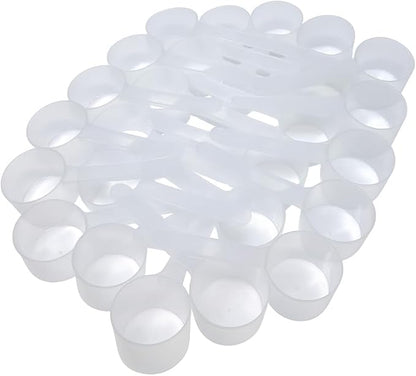 3 Tablespoon (1.5 Oz. | 43 mL) Long Handle Plastic Measuring Scoop for Coffee, Protein Powder, Pet Food, Spices, Grains, Dry Goods – Food-Grade BPA-Free (Pack of 100) by Supplement+and+Supply
