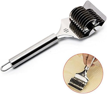 16x7x3.1cm High Grade Stainless Steel Noodle Lattice Roller Docker Dough Cutter Pasta Spaghetti Maker for Kitchen Cooking Tools - Image 2