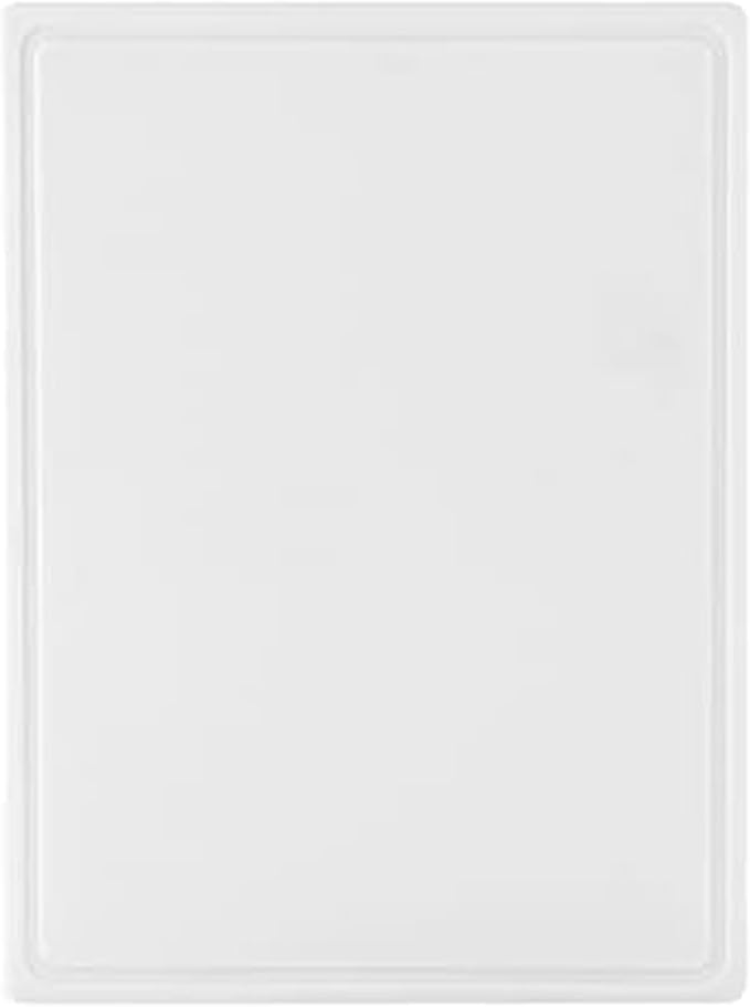 FARBERWARE Extra-Large Plastic Cutting Board, 15x20 Inch Dishwasher-Safe Chopping Board with Juice Groove, Non-Slip Surface, Durable, White by Farberware