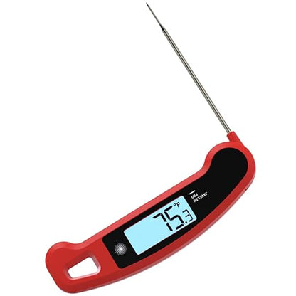 Lavatools Javelin® PRO Classic Ultra-Fast 2-Second Professional Digital Instant Read Meat Thermometer for Grill and Cooking, Auto-Rotating Backlit Display, IP65 Water Resistant, NSF Certified-Crimson - Image 2