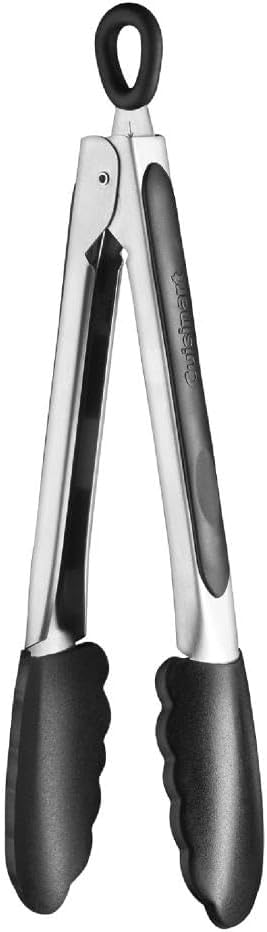 Cuisinart Silicone-Tipped 9-Inch Tongs,Black by Cuisinart