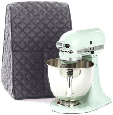 Covermates Keepsakes Stand Mixer Cover – Quilted Appliance Protector for Food Processors – Dust & Stain Resistant, Washable Slip‑On Design for Countertop Storage, Slate