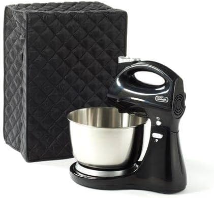 Covermates Keepsakes Stand Mixer Cover – Quilted Appliance Protector for Food Processors – Dust & Stain Resistant, Washable Slip‑On Design for Countertop Storage, Black