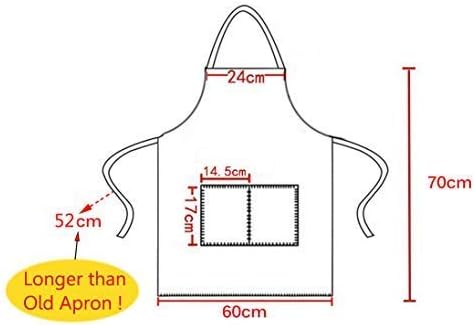 Total 12 PCS Plain Color Bib Apron Adult with 2 Front Pocket (Mixed Colour) - Image 4