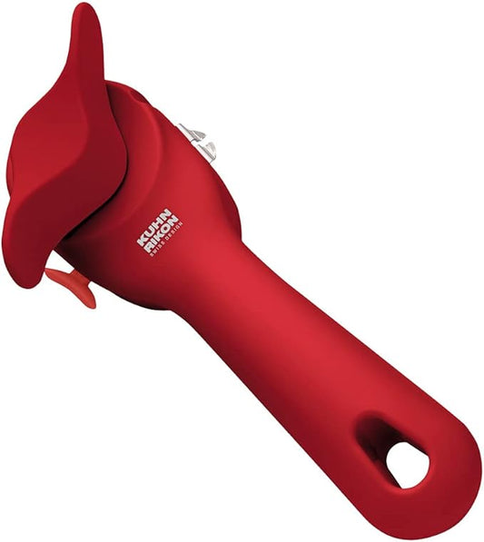 Kuhn Rikon Auto Safety LidLifter/Can Opener with Ring-Pull, 8 x 2.5 x 2.75 inches, Red by KuhnRikon