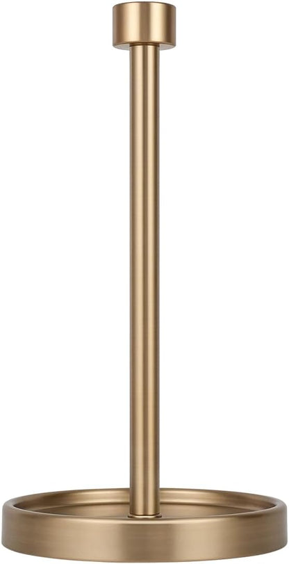 Ivilon Countertop Paper Towel Holder - Modern End Cap Minimalist Design - Color Warm Gold by Ivilon