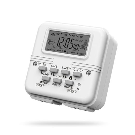 BN-LINK Indoor Digital Light Timer, 7 Day Programmable Plug with 2 Independent 3-Prong Outlets, for Lamps, Fans, 2 On/Off Settings, 1 Pack, 15A/1875W, ETL Listed - Image 9