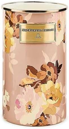 MACKENZIE-CHILDS Enamel Utensil Holder, Stylish Kitchen Countertop Organizer, Wild Rose Mauve by MacKenzie-Childs