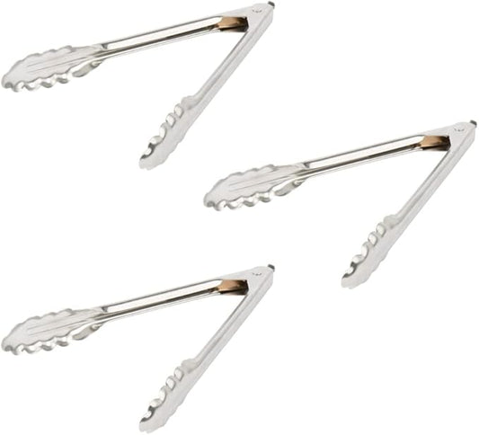 Edlund 9 inch (3-Pack) Premium Stainless Steel Heavy Duty Locking Tongs by Unknown