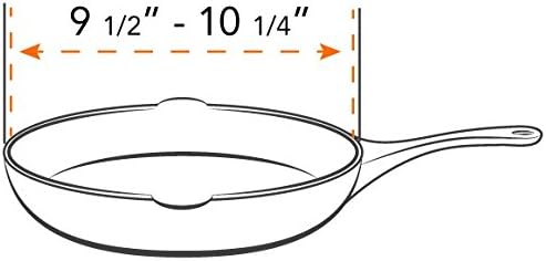 Frywall Splatter screen alternative 10" - stops grease splatter without trapping steam - continuous access - dishwasher safe - compact storage (Orange) - Image 8