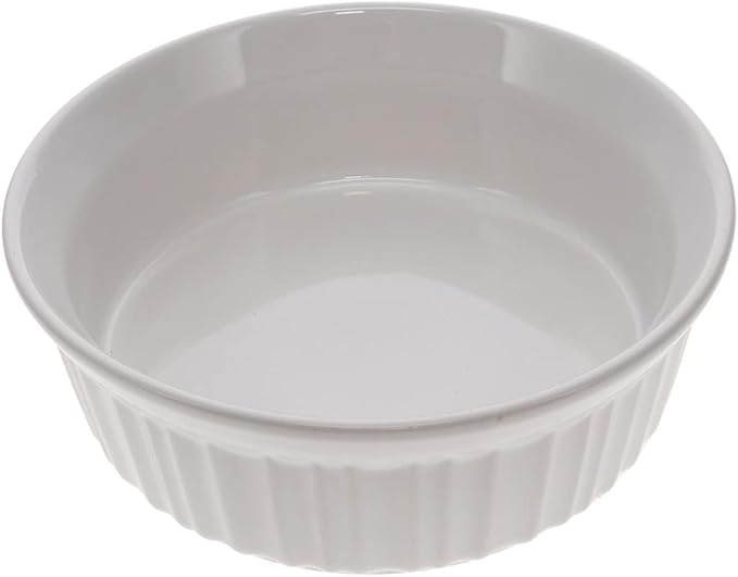 Corningware 24oz/708 ml Round French White Casserole Dish & F-24 24oz French White Lid