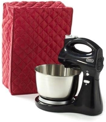 Covermates Keepsakes Stand Mixer Cover – Quilted Appliance Protector for Food Processors – Dust & Stain Resistant, Washable Slip‑On Design for Countertop Storage, Red
