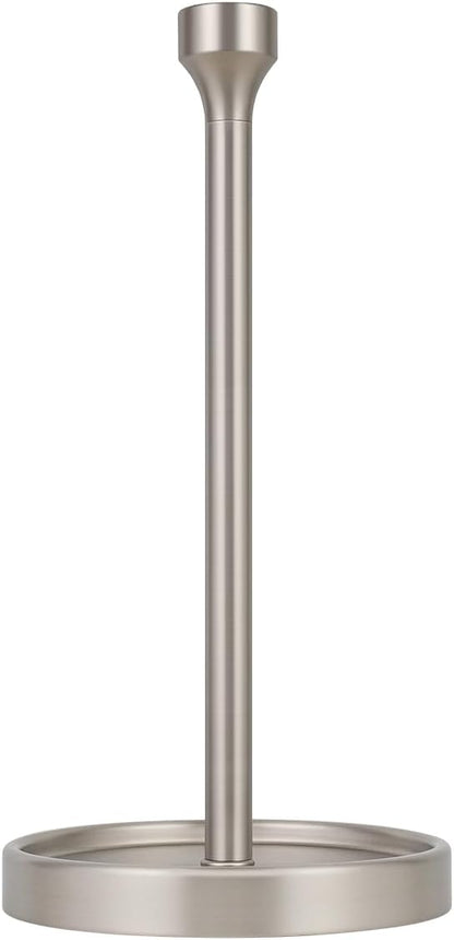 Ivilon Countertop Paper Towel Holder - Modern Bell End Minimalist Design - Color Brushed Nickel by Ivilon