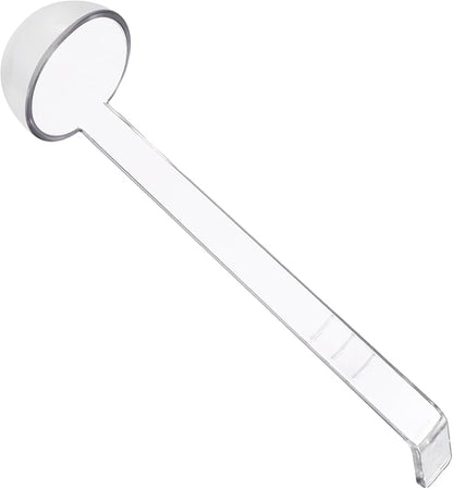 Coloch 20 Pack 1oz Plastic Small Ladle, 7 Inch Clear Mini Ladle Long Handle Punch Bowl Ladles Mini Serving Spoon for Juice, Topping, Dressing, Soup, Gravy, Pouch Bowl, Cocktail