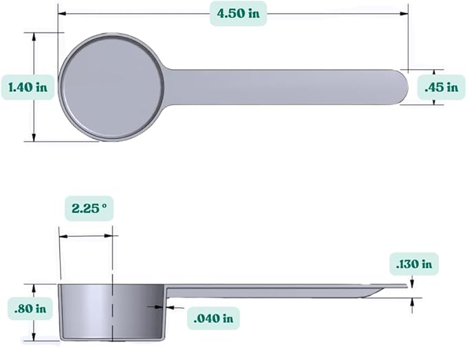 18 mL (18 CC) Long Handle Plastic Measuring Spoon for Coffee, Protein Powder, Pet Food, Spices, Grains, Dry Goods – Food-Grade BPA-Free (Pack of 100) - Image 2
