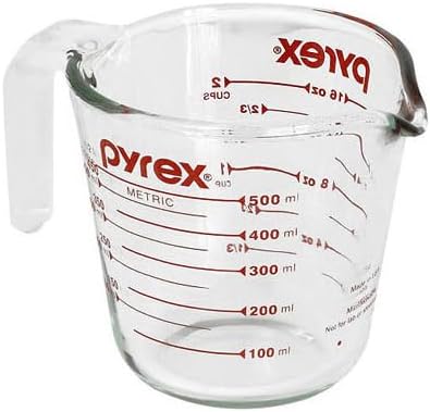 Pyrex Prepware 6001075 Measuring Cup, Red Graphics, Clear by Pyrex