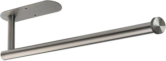 Paper Towel Rolls - for Kitchen, Self-Adhesive Under Cabinet,Both Available in Adhesive and Screws,Stainless Steel Paper Towel Holder Bulk(Grey) by DR+CATCH