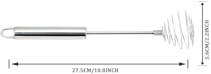 Whisk, Stainless Steel Spring Whisk, Balloon Whisk Egg Beater for Blending, Whisking, Beating, or Stirring - Image 3
