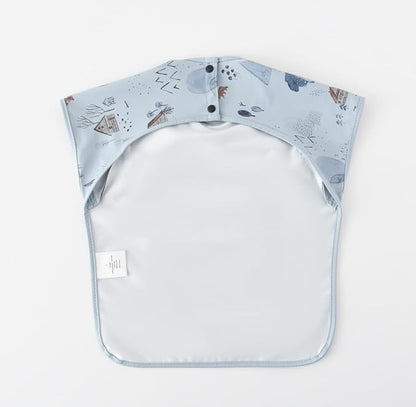 Waterproof Baby Bibs,Infant Toddler Extra Cover Feeding Bib With Food Catcher,Easy Clean & Washable