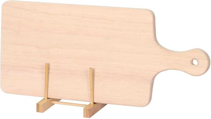 LZMS 4 Packs 18" x 8" Wood Serving Boards Set | Unfinished Wood Crafts with Handle | Wooden Cutting Boards Bulk for Charcuterie,Cheese,Meat,Bread,Vegetabes & Fruits