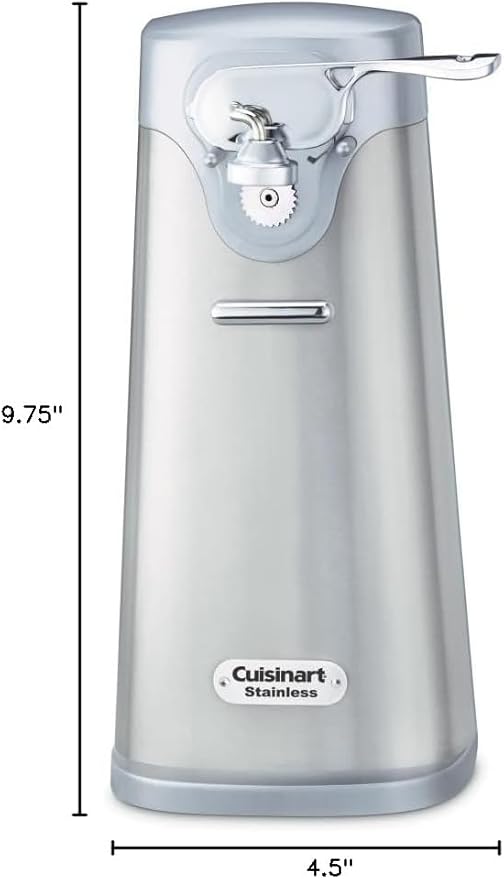 Cuisinart SCO-60 Deluxe Electric Can Opener, Quality-Engineered Motor System Allows you to Open Any Size Can, Stainless Steel - Image 3