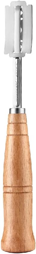 "SAINT GERMAIN Premium Hand Crafted Bread Lame for Dough Scoring Knife, Lame Bread Tool for Sourdough Bread Slashing with 10 Blades Included with Replacement with Authentic Leather Protector Cover" - Image 2