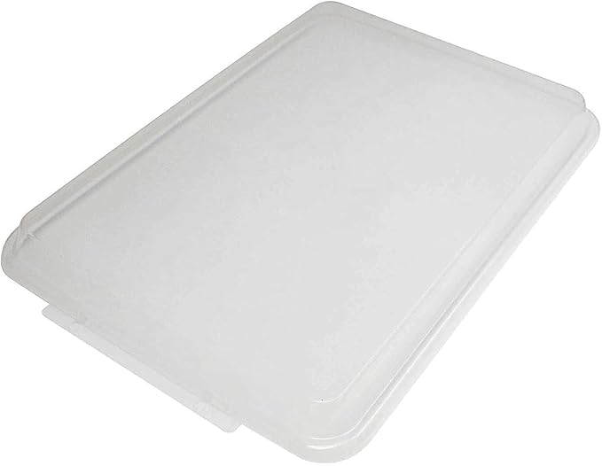 TrueCraftware- 1/4 Size Polypropylene Sheet Pan Cover Clear Color Set of 2- Sheet Pan Cover for Baking Tray Baking Pans for Cookies and Cakes Perfect for Home Bakery and Restaurants