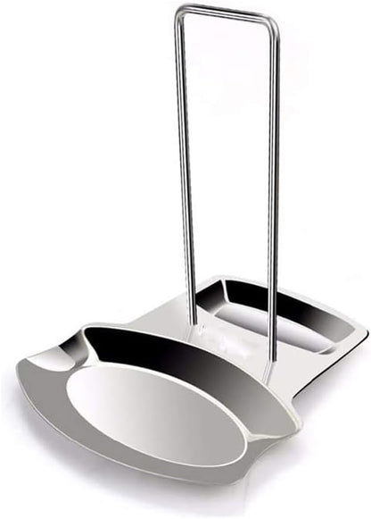 Pot Lid Holder Spoon Rest,Stainless Steel Utensils Pan Pot Cover Lid Rack Stand Organizer,Multifunctional Storage Soup Spoon Rests Rack Kitchen Decor Tool by ZYHOAOE