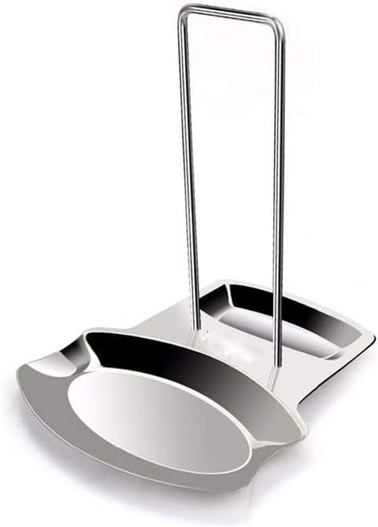 Pot Lid Holder Spoon Rest,Stainless Steel Utensils Pan Pot Cover Lid Rack Stand Organizer,Multifunctional Storage Soup Spoon Rests Rack Kitchen Decor Tool by ZYHOAOE