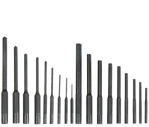 Wheeler Master Roll Pin Punch Set with Dual Sided Hammer, Roll Pin Punches and Starters, Storage Case for Gunsmithing, silver - Image 2