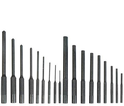 Wheeler Master Roll Pin Punch Set with Dual Sided Hammer, Roll Pin Punches and Starters, Storage Case for Gunsmithing, silver - Image 2