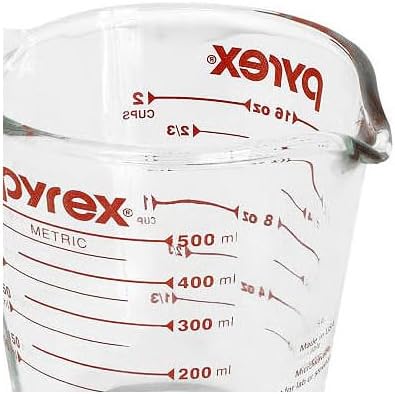 Pyrex Prepware 6001075 Measuring Cup, Red Graphics, Clear - Image 8