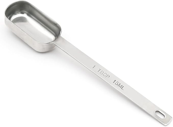 1PCS 1tbsp (3tsp, 15ml, 1/2oz) Single Measuring Spoon, Stainless Steel Long Handle Individual Teaspoons Only by BERYLER