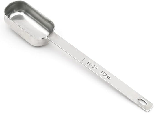 1PCS 1tbsp (3tsp, 15ml, 1/2oz) Single Measuring Spoon, Stainless Steel Long Handle Individual Teaspoons Only by BERYLER
