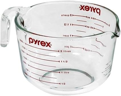 Pyrex Prepware 8-Cup - 2 Liter - Extra Large Measuring Cup, 1 Count (Pack of 1) by Pyrex
